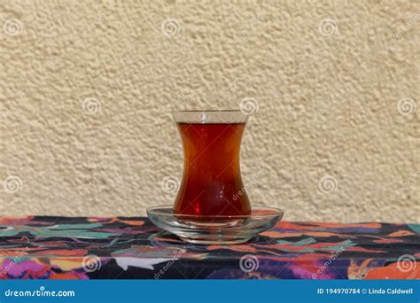 A Glass Of Turkish Tea Stock Photo Image Of Iznik Drink