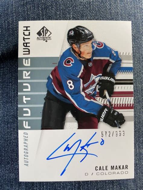 2019 20 Sp Authentic Future Watch 149 Cale Makar Rc Rookie Auto 537999 Ebay