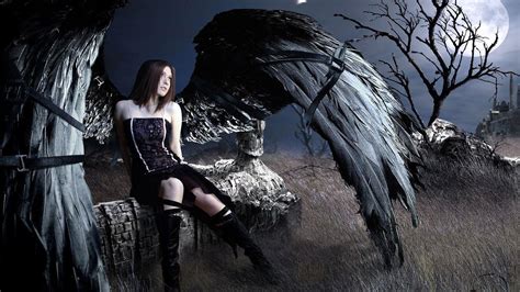 Goth Angel Wallpapers Wallpaper Cave