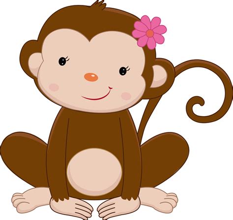 Clipart Girl Monkey Picture 535057 Clipart Girl Monkey