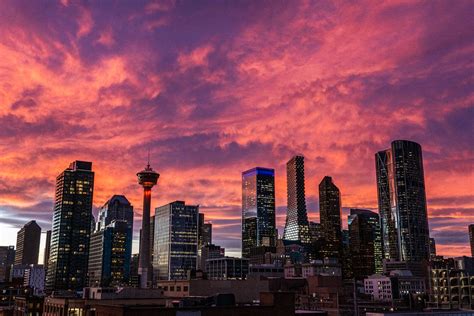 Calgary Sunset Itspoots Flickr