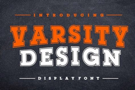 Varsity Design Font Dafont Free