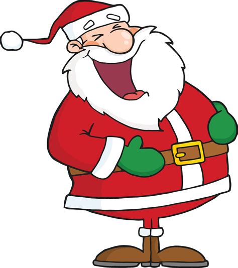 Funny Christmas Jokes Santa Laughing Clipart Png Download Full