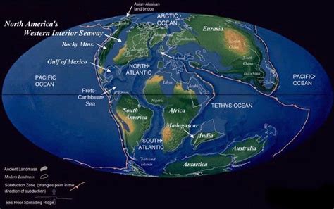 This Is A Map Of The Early Cretaceous Historical Landscape Science