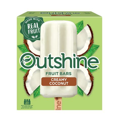 Outshine Creamy Coconut Real Frozen Fruit Bars, 6 Count - Walmart.com