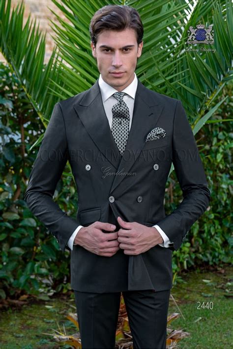 italian bespoke black pinstripe double breasted suit wedding suits wedding suits men suits
