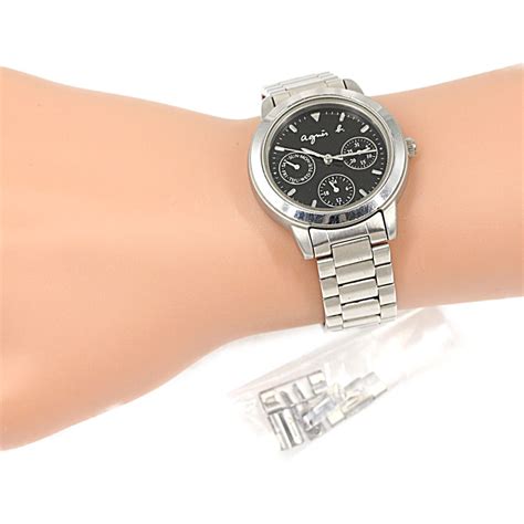 agnès b chronograph quartz watch stainless steel stainless steal 58 5g v33 ebay
