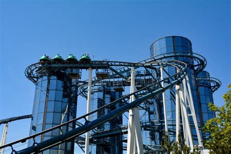 Europa Park Rust Germany April 20th 2022 Roller Coaster In The