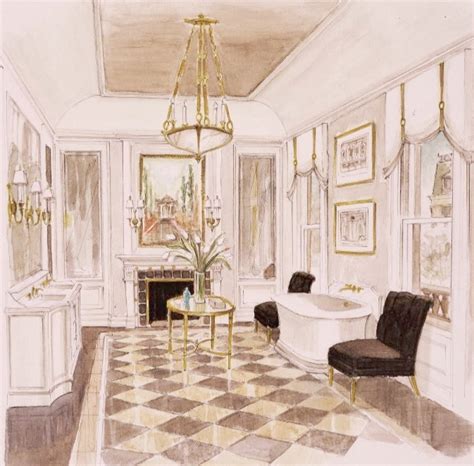 Interior Watercolor Renderings Interior Design Renderings — Leslie Jon