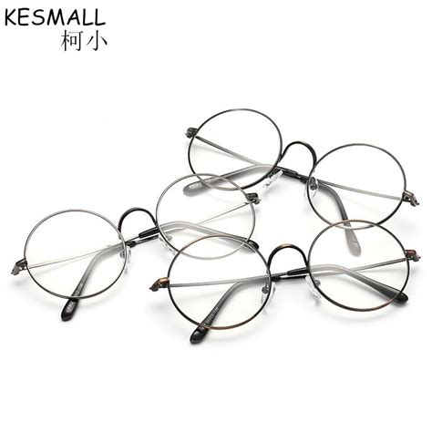 Kesmall 2018 Vintage Optical Glasses Frame Men Woman Alloy Fashion Eyewear Frame Fashion Clear