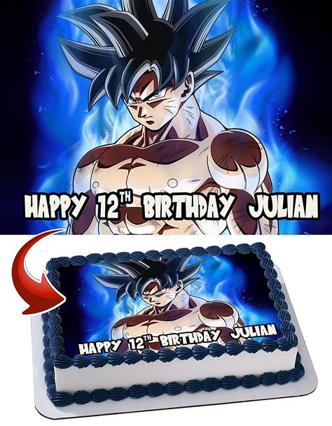 (sonic kirby was last year seriously check it out {i wasn't rushed. Dragon Ball Super Goku Ultra Instinct Personalized Cake Toppers Icing Sugar Paper A4 Sheet ...