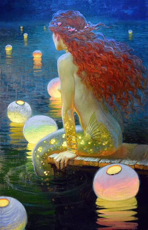 Victor Nizovtsev Mermaid Painting Mermaid Art Surreal Art