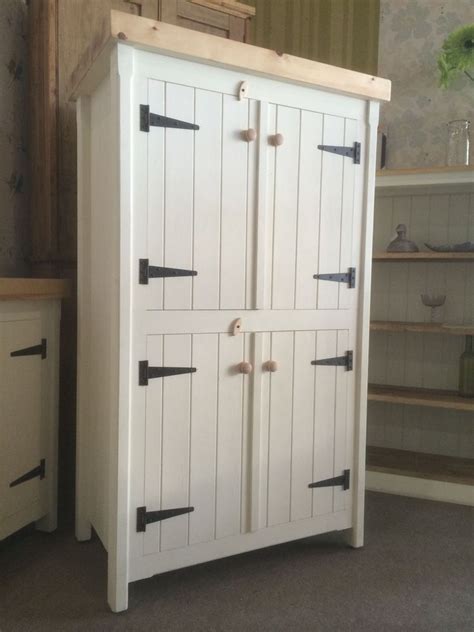 For first step you should open for freestanding pantry ideas. Details about KITCHEN LARDER FOUR DOOR CUPBOARD PANTRY ...