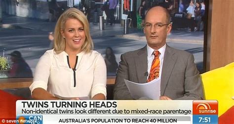 Sunrise S Samantha Armytage Congratulates Mixed Race Twin On Her Fair Skin Daily Mail Online