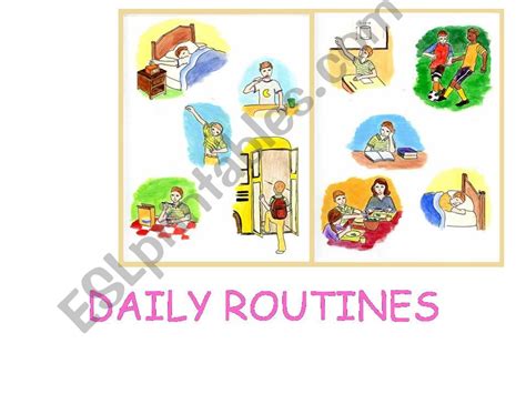 Esl English Powerpoints Daily Routines 2