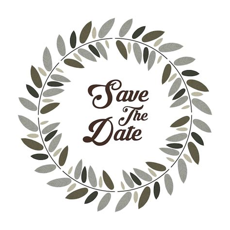 Premium Vector Save The Date Concept With Icon Design