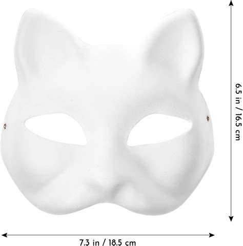 Toyandona Therian Mask Diy Paintable Blank Masks White