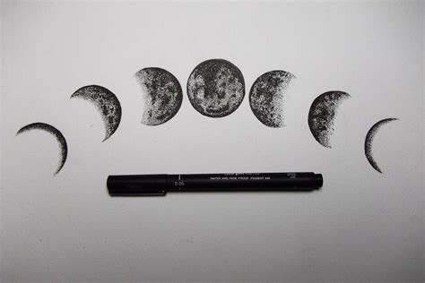 Moon Phases Drawing