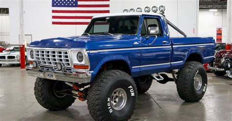 Lifted Blue Ford 1978 F150 4x4 Ford Daily Trucks