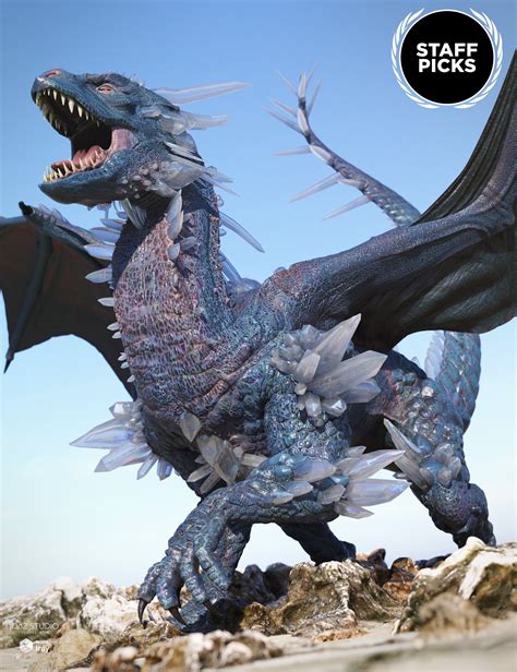 Crystal Dragon For The Daz Dragon 3 Daz 3d
