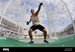 German discus thrower Robert Harting throws during the European ...