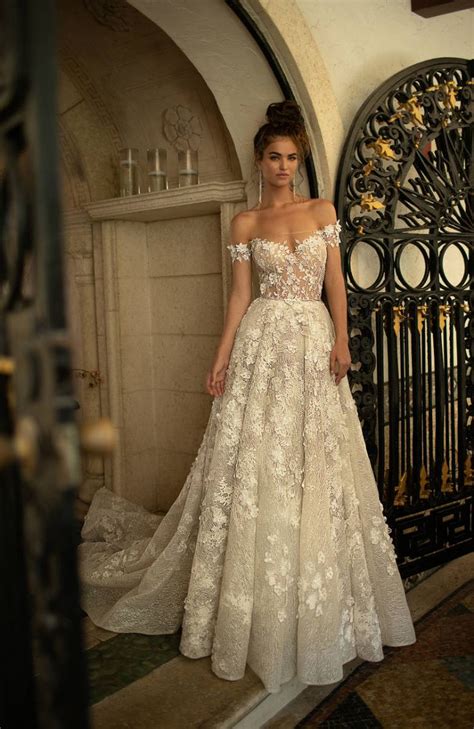Berta Ss 2019 Miami Wedding Dresses Elegantweddingca Miami Wedding Dress A Line Wedding