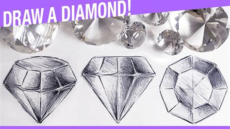 How To Draw A Diamond Easy Drawing Step By Step Tutor