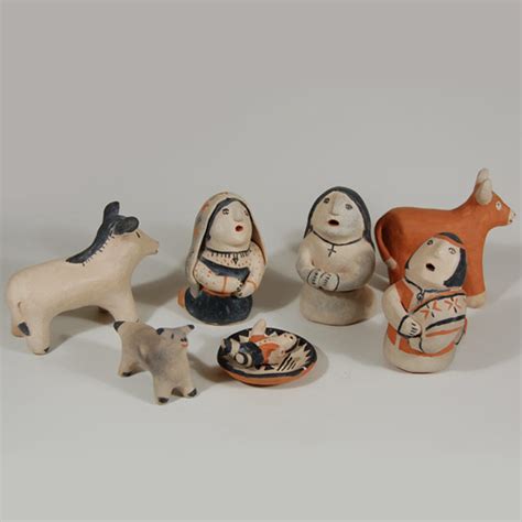 Southwest Indian Pottery Figurines Cochiti Pueblo Josephine