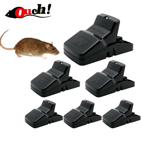 Ouch 6 Pieces Pack Plastic Mouse Trap Mousetrap Bite Formula Pest