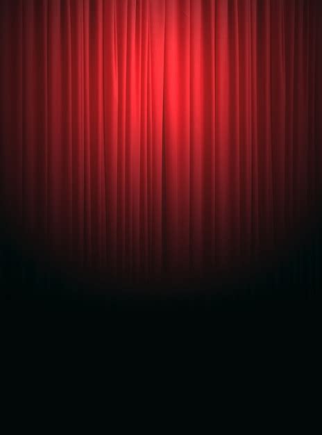Free Vector Red Curtain Background
