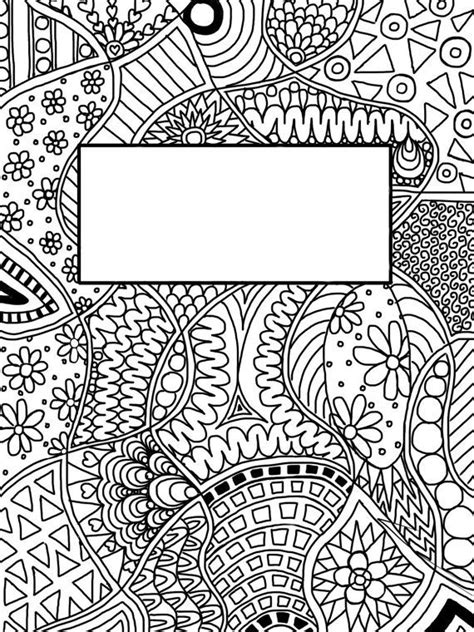 Binder Cover Coloring Page Binder Cover Printable Coloring Page Binder Hot Sex Picture