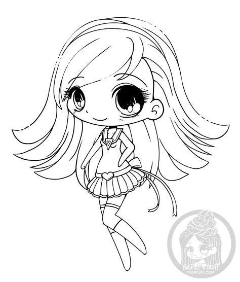 Yampuff Chibi Coloring Pages