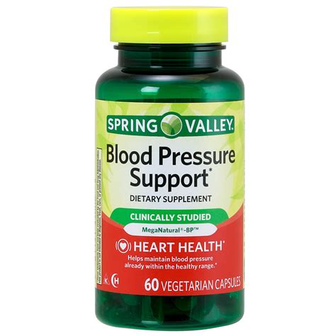 Spring Valley™ Blood Pressure Support 60 Vegetarian Capsules Walmart