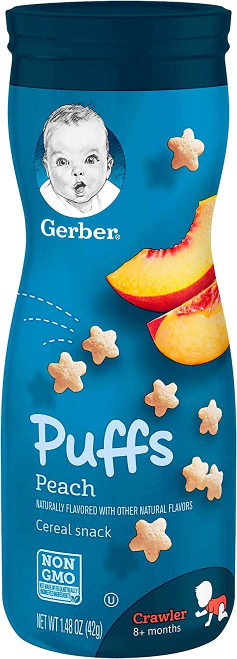 Buy Gerber Puffs Cereal Snack Peach 148 Ounce 6 Count Online At