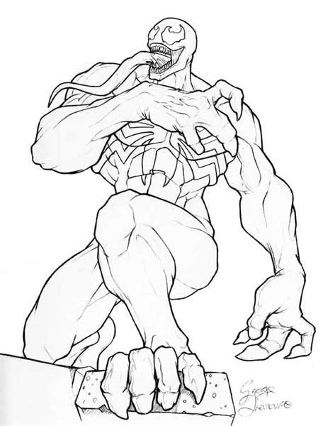 Imagem Selecionada Pilihan Desenhos Para Colorir Venom Homem Aranha
