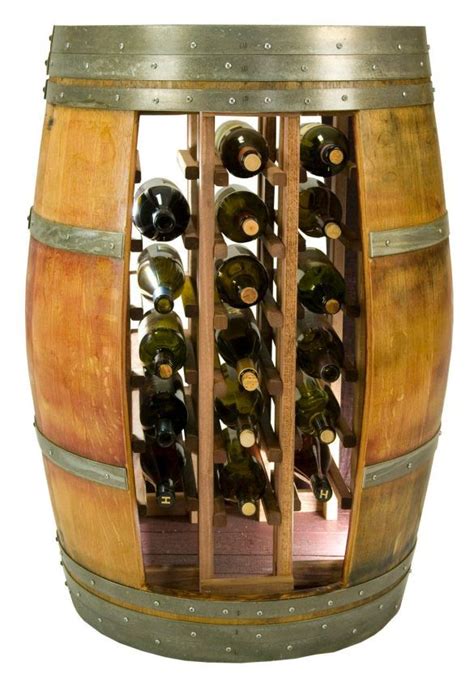 1013 Whole Barrel Wine Rack Holds 28 Bottles Etsy Wine Barrel Table