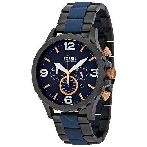 If you're shopping for birthday gifts for mom, anniversary gifts or just something to treat. Fossil Nate Chronograph Blue Dial Men's Watch JR1494 ...