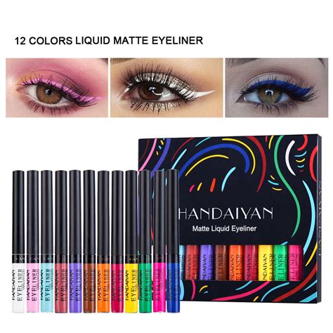 Decor Store 12pcsset 2g Eyeline Pen Quick Dry Matte Bright Colorful