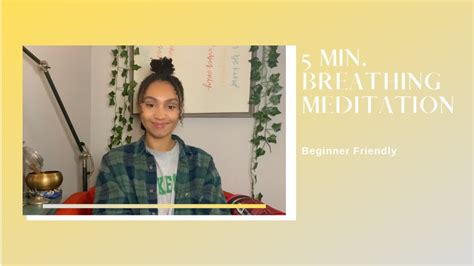 5 Minute Breathing Meditation Beginner Friendly Youtube