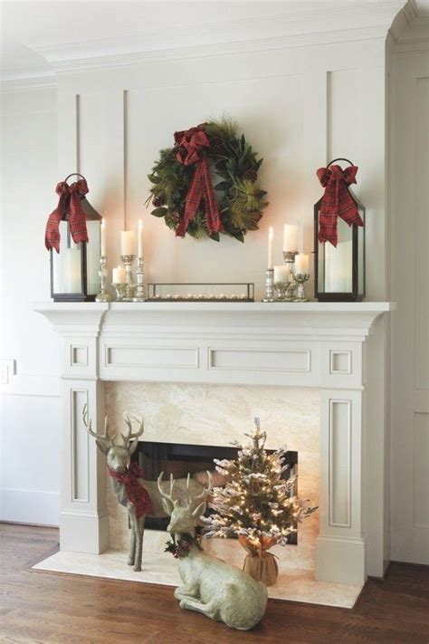28 White Christmas Decor Ideas Christmas Mantel Decorations