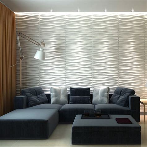 Art3d Wave Design Iv 246 In X 315 In Plant Fiber 3d Wall Panel 6