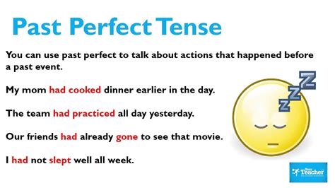 Plural singular past tense present tense verb adjective adverb noun. Past Perfect Tense Lesson - YouTube
