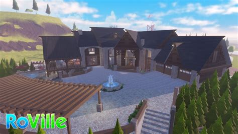 Rustic Mountain Home Home Tour With House Code Roblox Roville