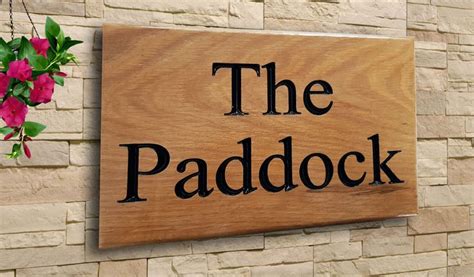 Personalised Oak House Signcarvedcustom Engraved Outdoor Etsy Uk