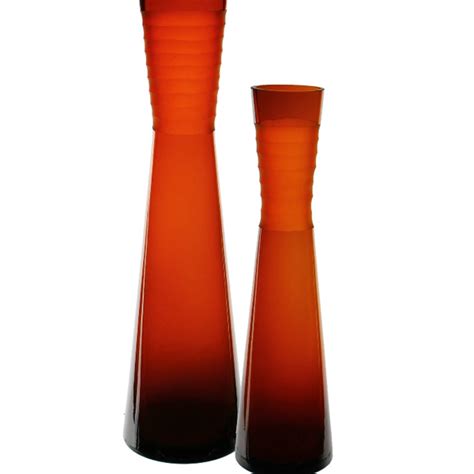 24 Inch Reversible Glass Trumpet Clarinet Vase Home Decor