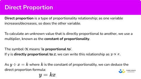 Direct Proportion Gcse Maths Steps Examples And Worksheet
