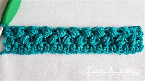Bean Stitch Tutorial · I Need It Crochet Designs
