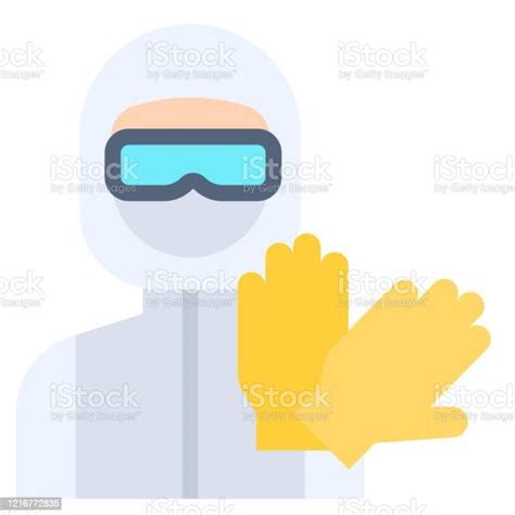 Personal Protective Equipment Vector Illustration Flat Style Icon Stock