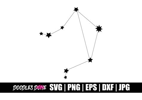Libra Zodiac Constellation SVG Graphic by Doodlesdone · Creative Fabrica