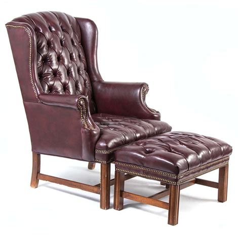 Shop wayfair for all the best leather ottoman included accent chairs. This fully button tufted wingback chair and ottoman set is ...